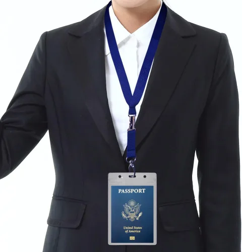 Vista 3 de CypesCrafts - 10 soportes para pasaporte de 4 x 6 pulgadas, extra grandes, para tarjetas de identificación, de PVC, para pasaporte, efectivo 10 Pvc
