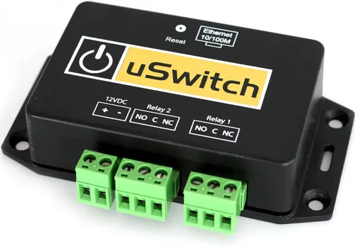 Vista 3 de Relé web de 2 canales uSwitch con reinicio automático