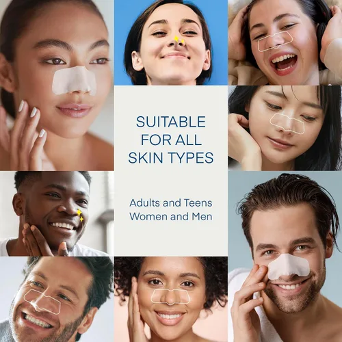 Vista 8 de TEREZ & HONOR Parches de poros para eliminar puntos negros: fórmula coreana patentada SkinCare, apunta a los poros en 3 pasos, natural, suave, sin