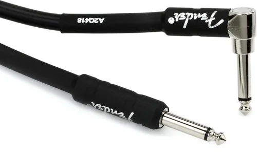 Vista 8 de Fender - Cable de instrumento de la serie profesional, cable de guitarra, accesorios de guitarra, ángulo/ángulo, negro, 6 pulgadas, paquete de 2