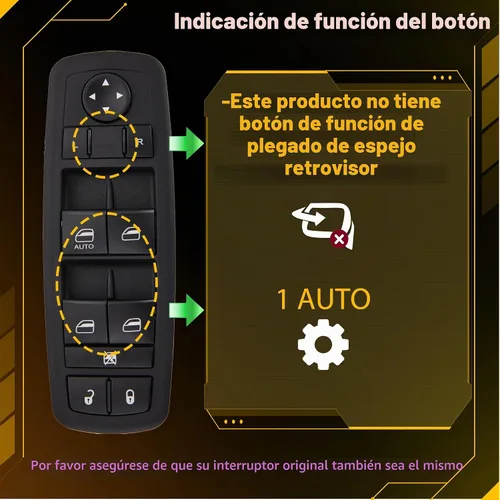 Vista 3 de 8 pines + 13 pines requiere comprobación. Interruptor de ventana eléctrico para Jeep Liberty y Dodge Nitro 2008-2012, Dodge Journey 2009-2010