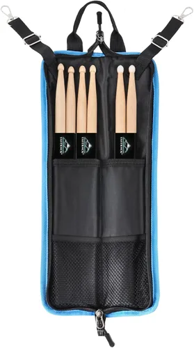 Vista 10 de EASTROCK - Bolsa para baquetas de tambor de 18.9 x 23.2 pulgadas, gran capacidad para baquetas, soporte para palos con una llave de tambor, gancho