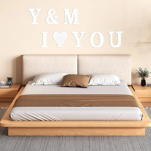 Vista 2 de Letras de madera blancas 3D de 4 pulgadas, alfabeto de madera sin terminar para tablero de cartas, decoración de pared, bricolaje, pintado
