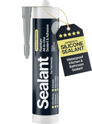 Vista 13 de Hemway - Sellador y adhesivo híbrido de polímero todo en uno para construcción - Gris antracita Impermeable y pinta sobre 300 ml