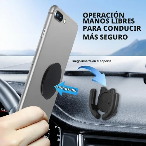 Vista 6 de Soporte multisuperficie para automóvil, paquete de 2 unidades compatible con soportes Popsocket, accesorios de soporte de dispositivos manos libres