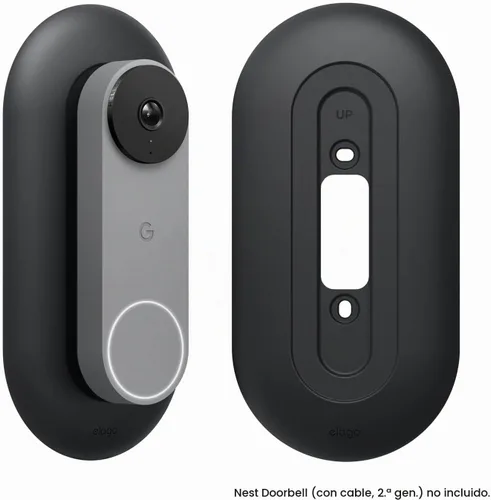 Vista 8 de elago Soporte para placa de pared para timbre de puerta Google Nest Hello Negro