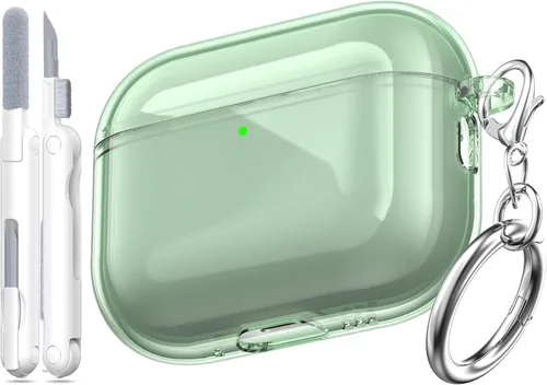 Vista 22 de for Airpod Case with Cleaner Kit, Crystal Clear Cover A4-transparente