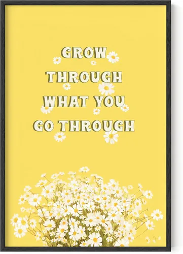 Vista 17 de HAUS AND HUES Arte de pared con citas motivacionales, bonito póster, decoración de pared para niñas adolescentes, bonito póster de afirmación