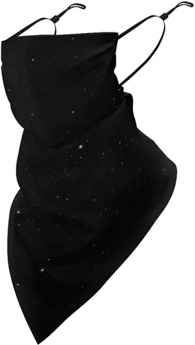 Vista 25 de Pañuelo triangular con lazo para las orejas, protección solar UV, bufanda para la cara