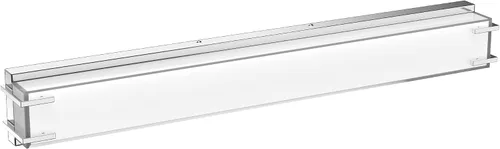 Vista 13 de Lámparas LED para baño sobre espejo, luz de tocador de 16 pulgadas con pantalla blanca lechosa, luz diurna 4000K, acabado cromado, barra de baño