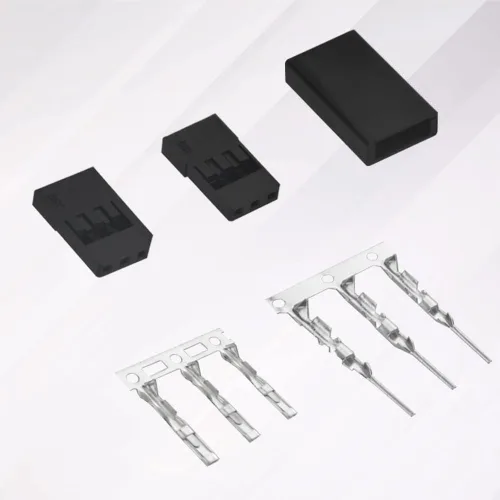 Vista 4 de WMYCONGCONG 900 unids servo conector servo cable conector macho hembra pin kit para Futaba estilo servo conector