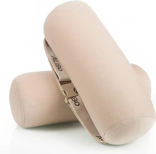 Vista 2 de ALIBO Almohada de espuma viscoelástica suave para silla de oficina, reclinable, almohada cervical, silla de oficina, reclinable, cuello redondo