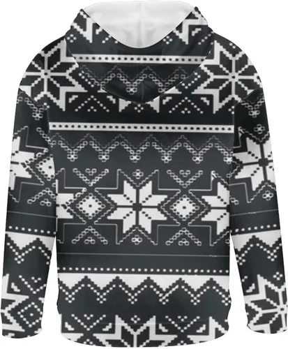 Vista 4 de Muscularfit Sudaderas con capucha para hombre, estampado étnico, casual, manga larga, sudadera con capucha para otoño e invierno