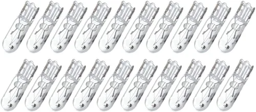 Vista 10 de CCIYU 20 unidades de bombilla de luz de halógeno T5 azul 17 86 206 para panel de instrumentos, lámpara de tablero 12V