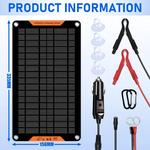 Vista 7 de 10 Watt 12 V Solar Car Battery Charger & Maintainer