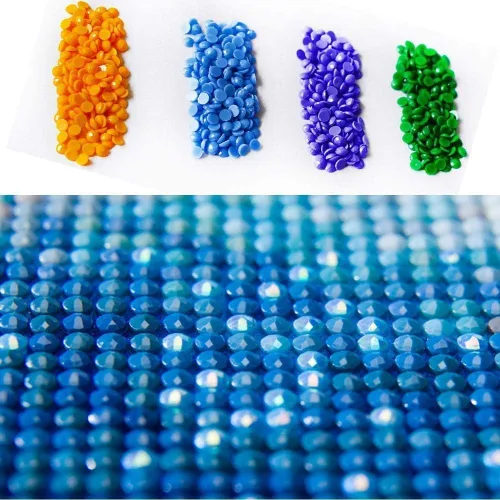 Vista 6 de YALKIN Kits de pintura de diamantes para adultos, pintura de diamantes 5D grande para bricolaje, mapa del mundo (31.5 x 15.7 pulgadas), pintura por