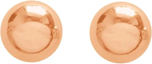 Vista 2 de Ritastephens Aretes de bola de oro rosa de 14 quilates, 3,4,5,6,7,8in
