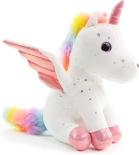 Vista 7 de Sew Butiful Unicornio de Peluche, 12 pulgadas/30 cm, Peluches Lindos para Niñas, Juego de Juguetes de Peluche de Unicornio para Cumpleaños, Juguetes