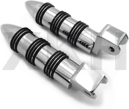 Vista 4 de XKH No.107 - Estriberas cromadas para el pie delantero compatible con Honda GoldWing GL1500 88-00/Shadow 1100 ACE/Valkyrie [B07P16M9LX]