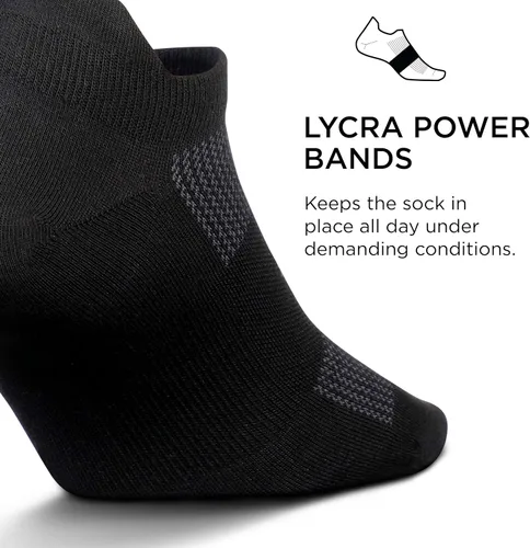Vista 2 de Feetures Calcetines tobilleros ultraligeros de alto rendimiento, calcetines invisibles para mujeres y hombres con lengüeta en el talón