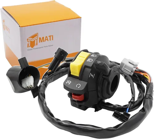 Vista 7 de M MATI Interruptor de faro delantero izquierdo para Suzuki LTR450 QuadRacer 450 2006-2009 37400-45G00