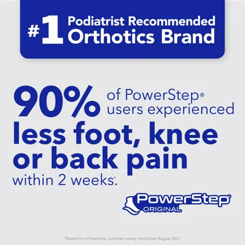 Vista 5 de Plantillas Originales PowerStep - Ortopedias para Alivio del Dolor de Arco para Zapatos Ajustados - Soporte para Pies para Fascitis Plantar