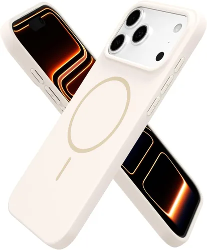 Vista 8 de Oakxco Funda de Silicona Mag Safe para iPhone 12 Pro Max, Funda Magnética Delgada y Fina Compatible con Carga Inalámbrica MagSafe, Bonita Funda
