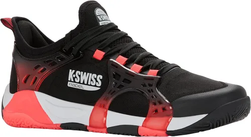 Vista 6 de K-Swiss Zapato de pádel K-Frame para hombre (negro/microchip/lava neón)