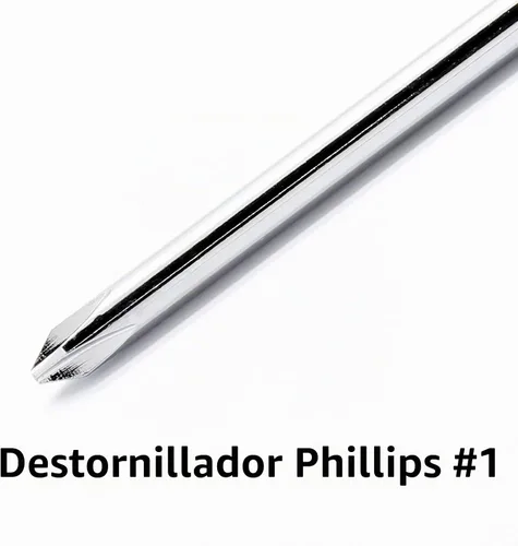 Vista 2 de Phillips - Destornillador largo de 8 pulgadas, destornillador largo #1 de cabeza cruzada de eje extra largo