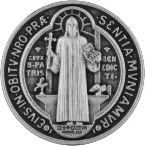 Vista 2 de Venerare Medalla de San Benito de 1.0 in