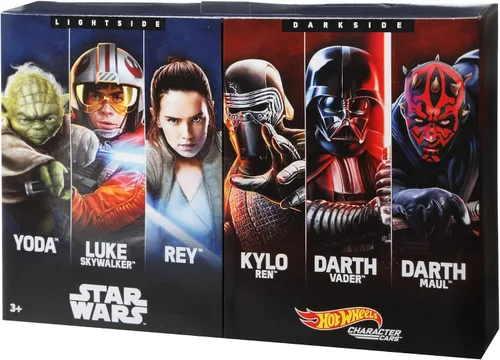 Vista 6 de Hot Wheels Star Wars Amazon - Paquete de 6 autos de personajes