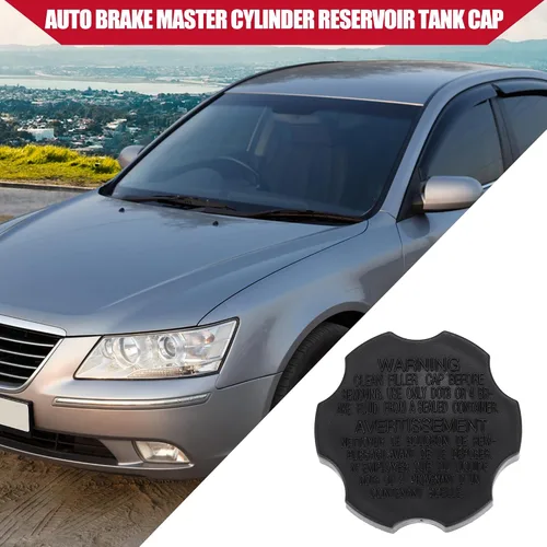 Vista 3 de NO.58531-07000 - Tapa de depósito para cilindro maestro de freno automático para Hyundai Accent 1999-2006, plástico duradero, 1 unidad, color negro
