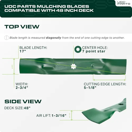 Vista 2 de GY20852 Cuchillas de corte de repuesto para John Deere 48
