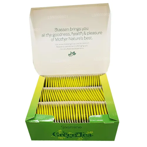 Vista 7 de Stassen Pure té verde de jazmín, 100 bolsas de té