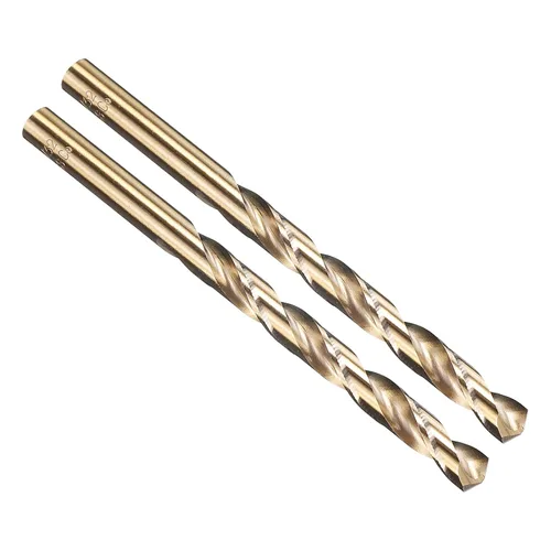 Vista 143 de PATIKIL Broca Jobber de 0.039 in, vástago recto M35 cobalto 5% acero de alta velocidad 135° acabado dorado para metal duro de acero inoxidable - 2