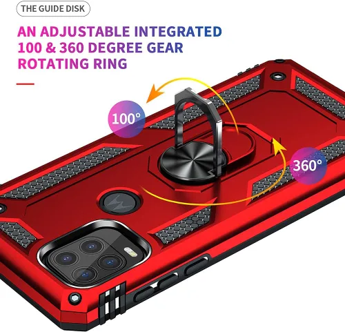 Vista 11 de Androgate Funda compatible con Moto G Stylus 5G con protector de pantalla HD, soporte de anillo de grado militar, soporte para automóvil, prueba