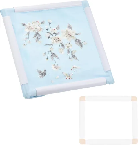 Vista 31 de PATIKIL Aros de bordado, marco universal de aro para bordar, reutilizable, cuadrado, rectangular, de plástico, para manualidades, costura