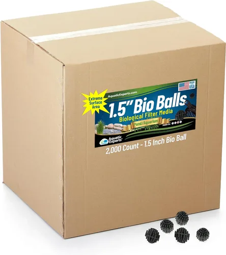 Vista 12 de Aquatic Experts Bio Balls - Medios de filtración, bola biológica pequeña de 1 pulgada para estanques y filtros de acuario, medios de filtro