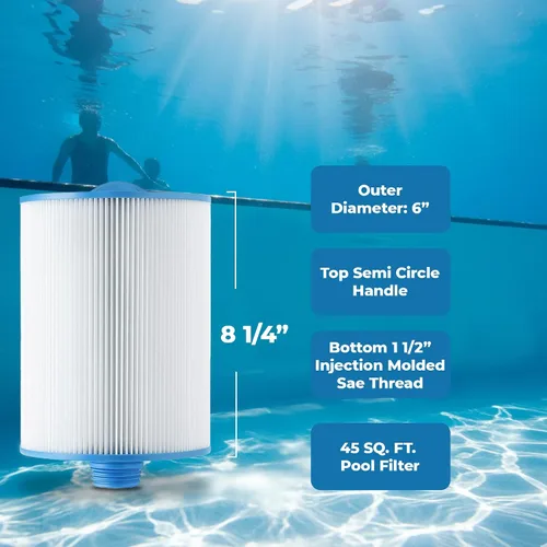 Vista 7 de Baleen Filters Filtro de piscina de 45 pies cuadrados que reemplaza a Unicel 6CH-940, Pleatco PWW50P3, Filbur FC-0359-Cartuchos de filtro