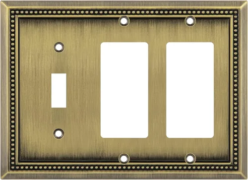 Vista 25 de Henne Bery Sunken Pearls Placa de Pared Decorativa de Servicio Pesado Placa de Interruptor Cubierta de Tomacorriente