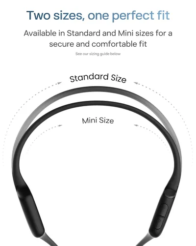 Vista 12 de SHOKZ OpenRun Air 2 Mini Bone Conduction Auriculares Bluetooth de oreja Negro