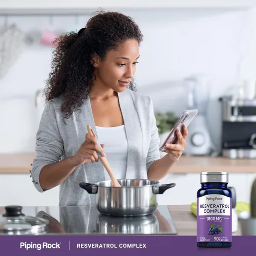 Vista 6 de Piping Rock Complejo de resveratrol 90 cápsulas Fórmula ultra potente