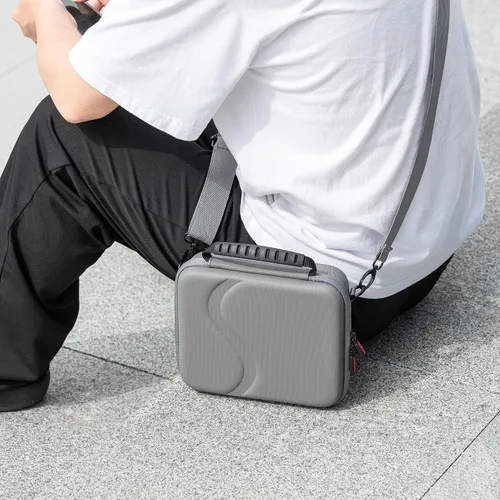 Vista 5 de Coyktonty Osmo Mobile 8 Caso, bolso de hombro portátil PU para Osmo Mobile