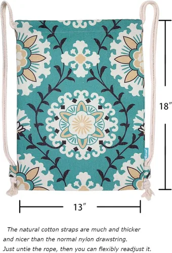 Vista 4 de Miomao Mochila con cordón para el gimnasio, estilo dalia