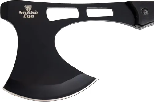 Vista 3 de Snake Eye Tactical Compact Tomahawk Full Tang Hacha de camping Aire libre Gaming (negro)