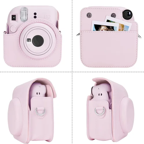Vista 3 de Rieibi - Estuche para cámara compatible con Fuji Instax Mini 12 - Funda de transporte para cámara instantánea Fujifilm Instax Mini 12 - Funda mini