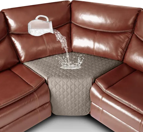 Vista 9 de Ruaozz - Funda impermeable para asiento esquinero, color marrón