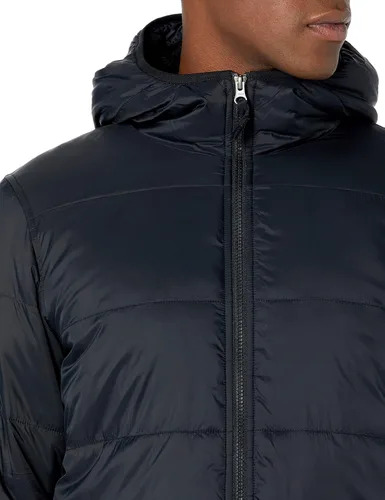 Vista 3 de Tienda Essentials Chaqueta acolchada de manga larga resistente al agua con forro de sherpa para hombre