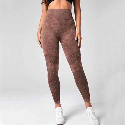 Vista 3 de TRENIS Leggings para mujer, pantalones de yoga para lavar, realce de glúteos, cintura alta, apretado, gimnasio, sin costuras