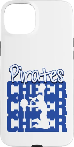 Vista 19 de Pirates Cheer Back to School Cheerleading Spirit B Case for iPhone 16